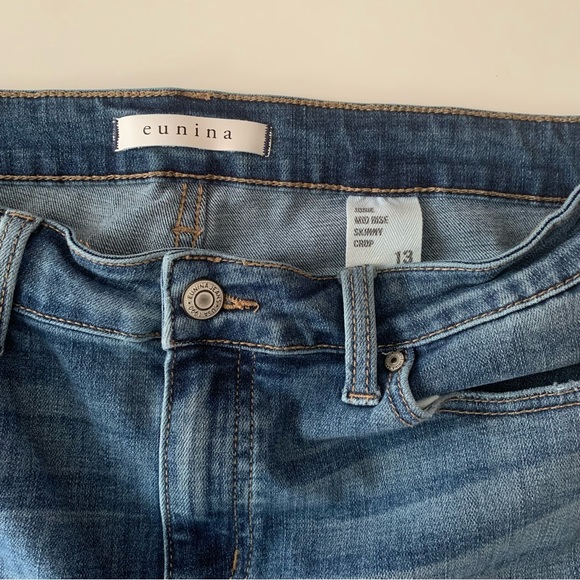 eunina mid rise skinny crop jeans size 13 - Picture 4 of 7